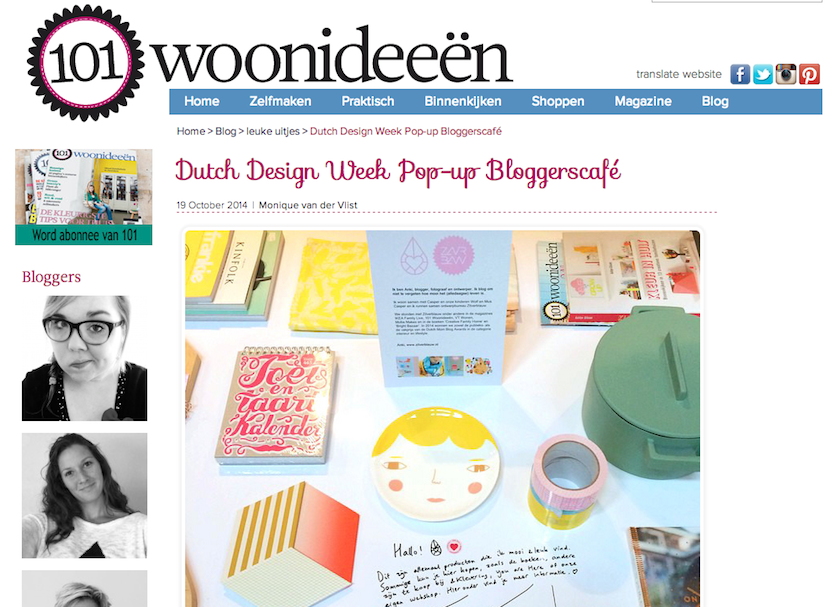 101 Wooniedeeen over het Bloggerscafe waar CITYMOM aan mee doet