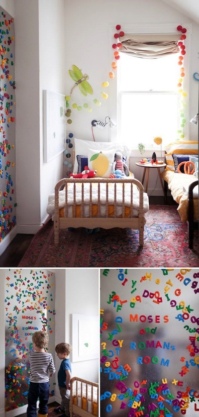 Magneten http::ohhappyday.com:2013:04:our-500-sq-ft-apartment-the-kids-room: