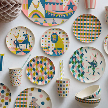 Leuk en ook nog eens goed voor het milieu dit bamboo servies van Familie Summerbelle