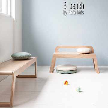 MOOI! De B Bench van Rafa Kids. Nieuw in hun collectie.