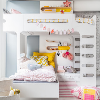 Kamer delen? Met dit gezellige stapelbed van Rafa Kids is dat helemaal niet erg.