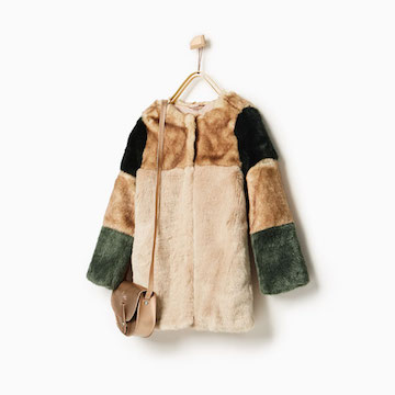 Je girl gaat warm de winter in met de mooie ZARA jas.