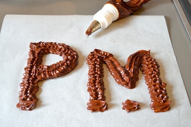 Chocolade letter maken zelf