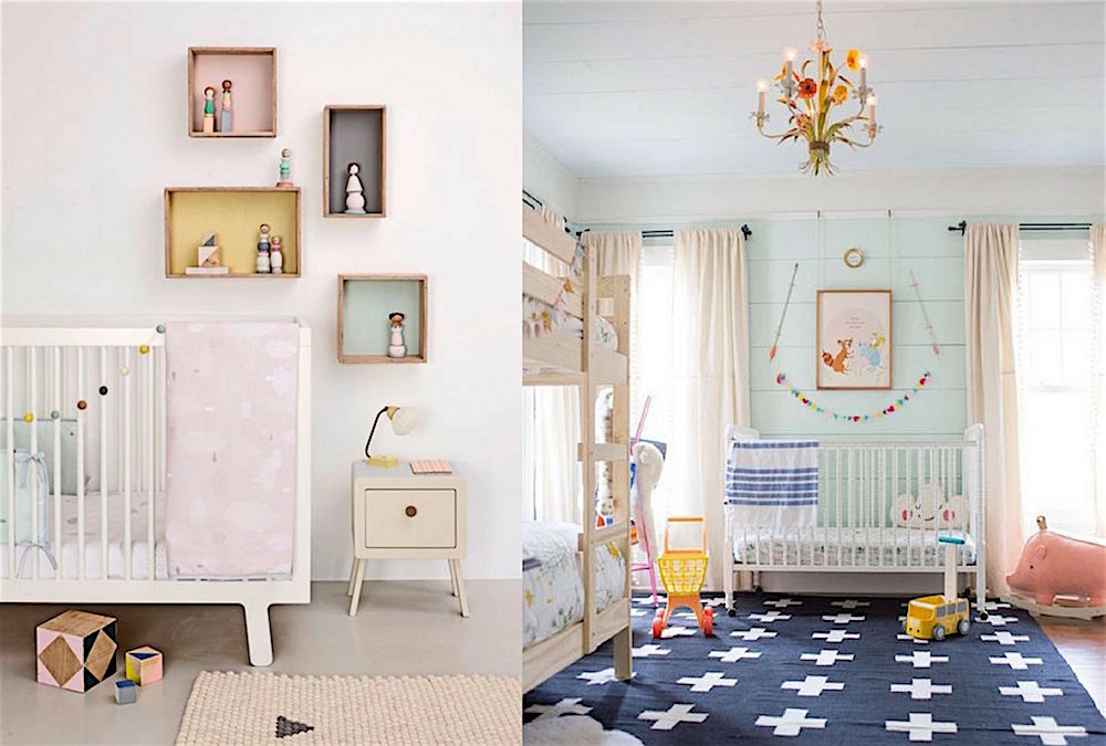 12X ECLECTIC NURSERIES WITH A TOUCH OF PASTEL