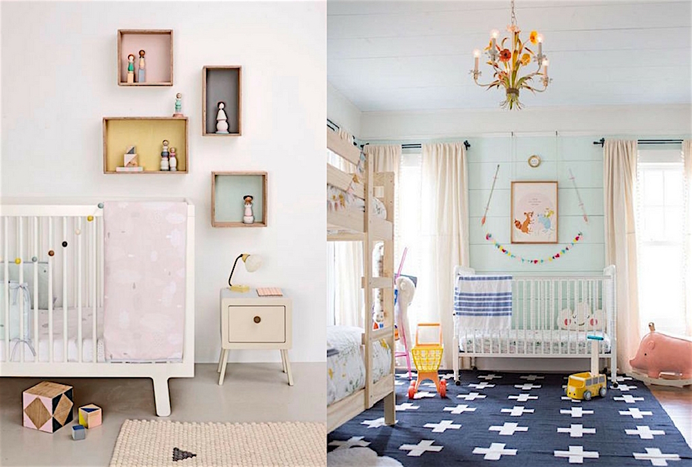 12X ECLECTIC NURSERIES WITH A TOUCH OF PASTEL