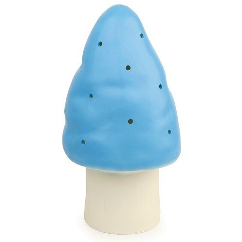 paddestoel lamp blauw