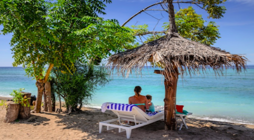 NAAR DE GILI EILANDEN MET KIND