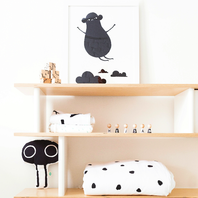 ZWART / WITTE KINDERKAMER ACCESSOIRES