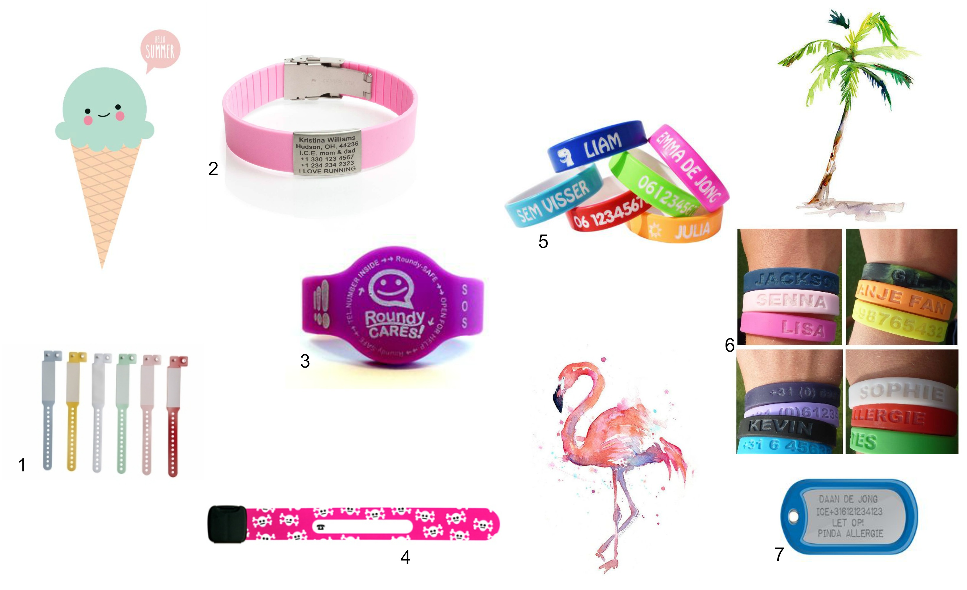 Verwonderlijk SOS BANDJES VOOR KINDEREN; DE MUSTHAVE VOOR DE ZOMER DN-41