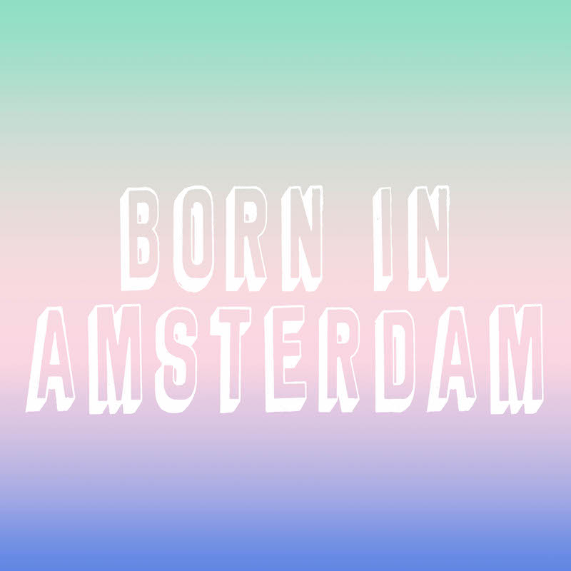 Born in Amsterdam Poster CITYMOM Designs