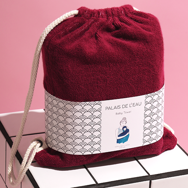 Palais de l'eau_cerise_baby towel