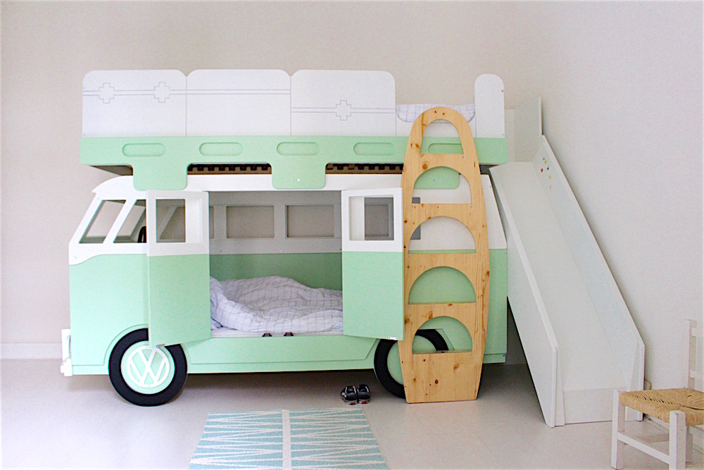 KINDERKAMER MET VINTAGEVOLKSWAGEN CAMPER BED | CITYMOM.nl VOOR