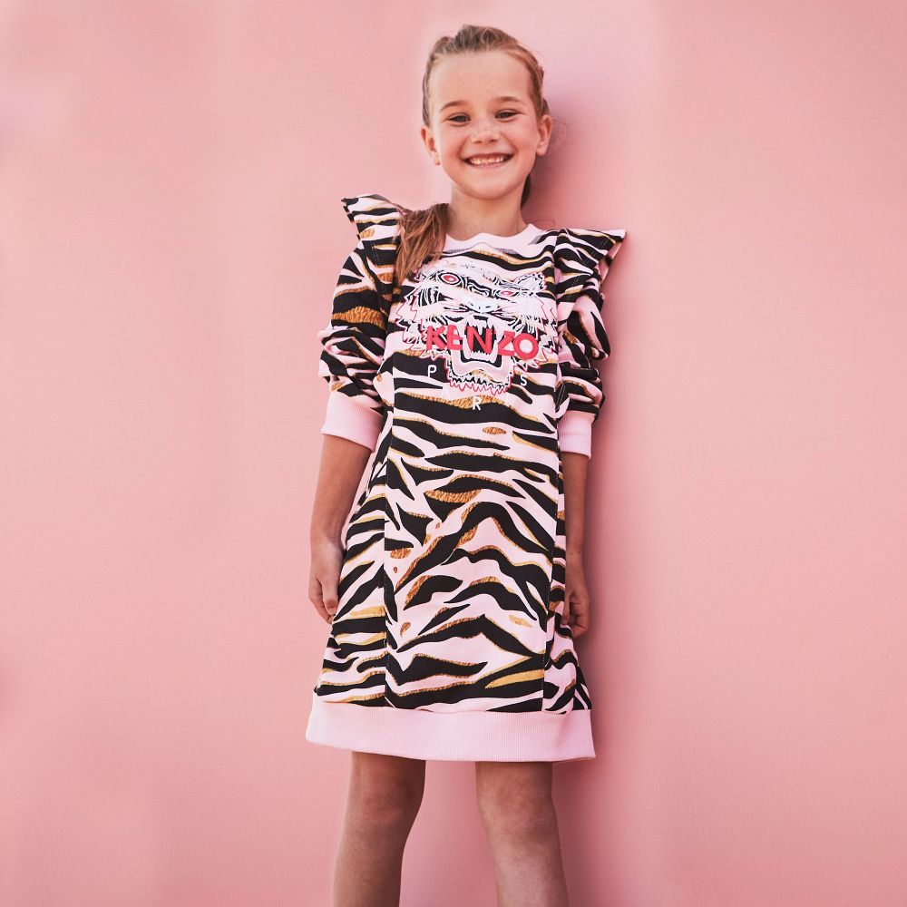 Roze wintermode Kenzo Kids