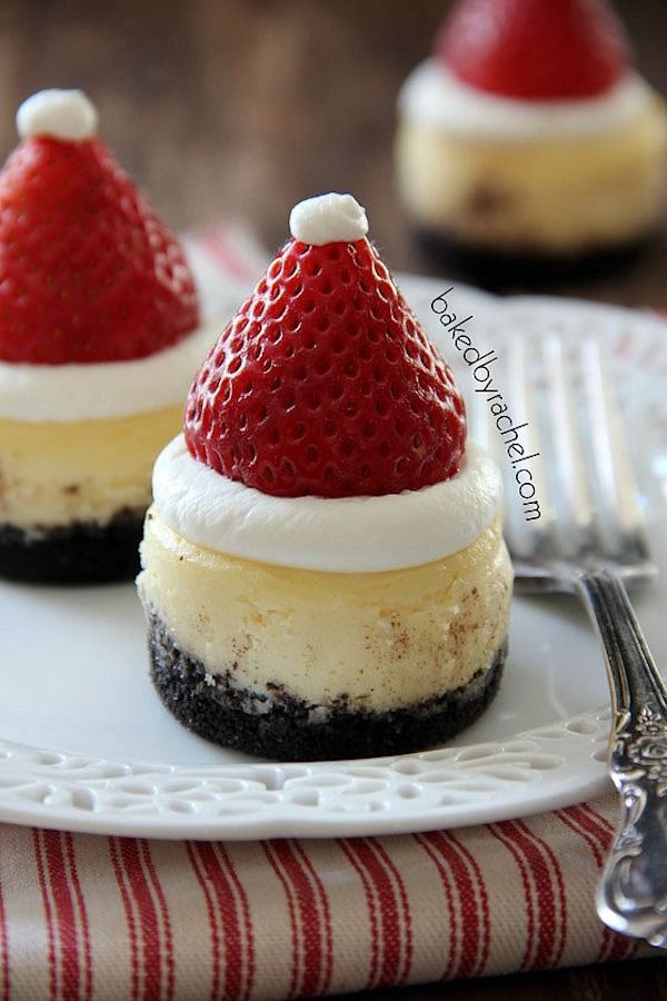 www.bakedbyrachel.com:mini-santa-hat-cheesecakes-mini-cheesecake-pan-giveaway: