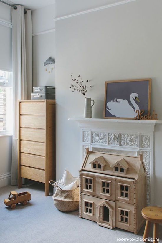 openhaard in de kinderkamer