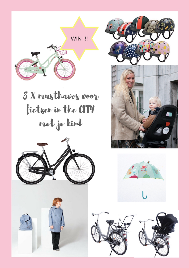 8X MUSTHAVES; FIETSEN IN THE CITY MET JE KIND