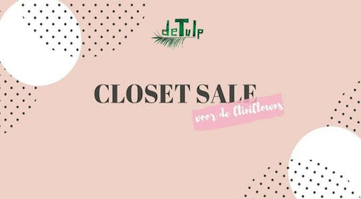 TIP; CLOSET SALE OP 9 JULI VOOR CLINICLOWNS IN DE TULP