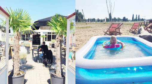 BIJ STORM; KIDSPROOF STRANDCLUB IN AMSTERDAM ZONDER ZEE MAAR MET VERKOELING!